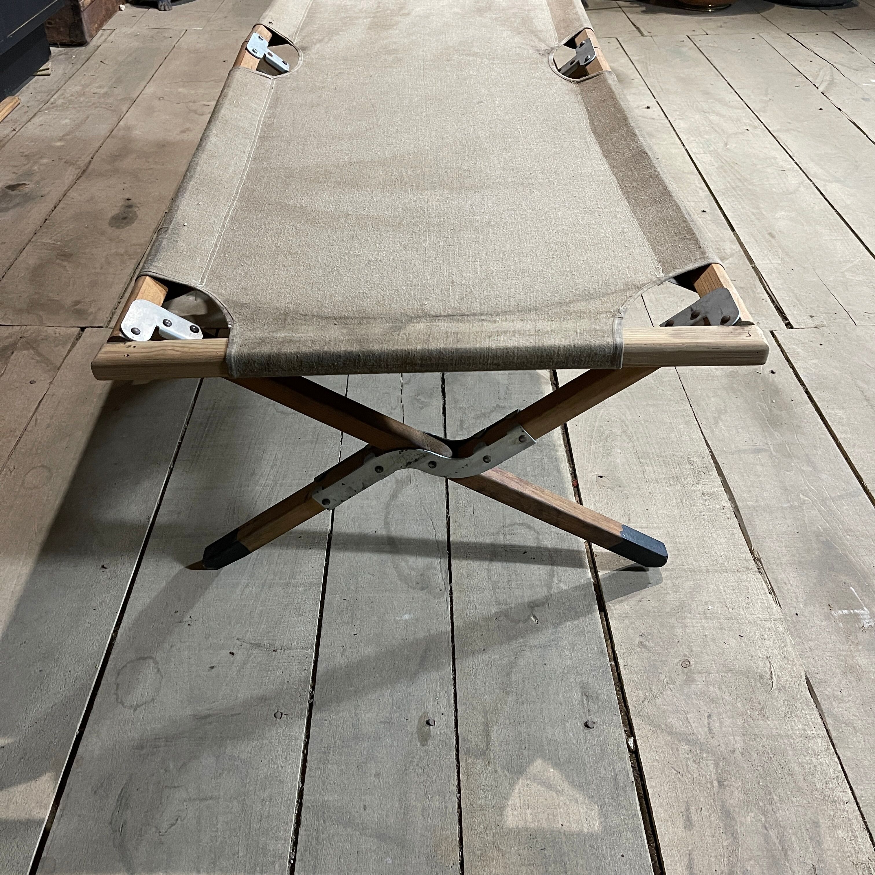 Old camp bed
