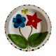 Set of 6 plates De Simone in glazed earth 1970 Italian work