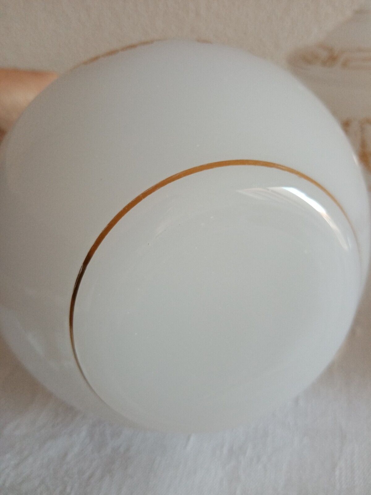 Suite Carafe, Carafon and Pot Opaline with gilded decorations XIX th