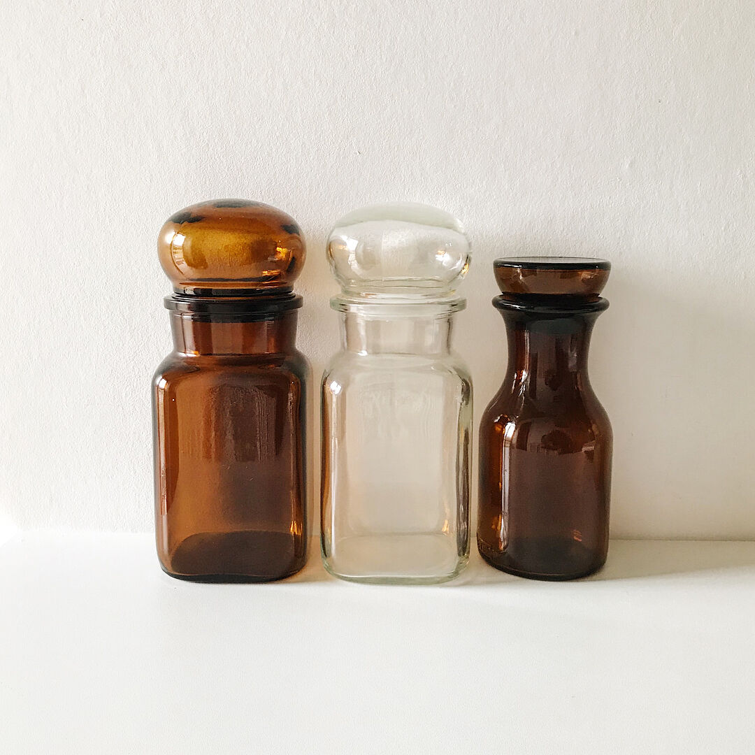 Set of 3 large vials