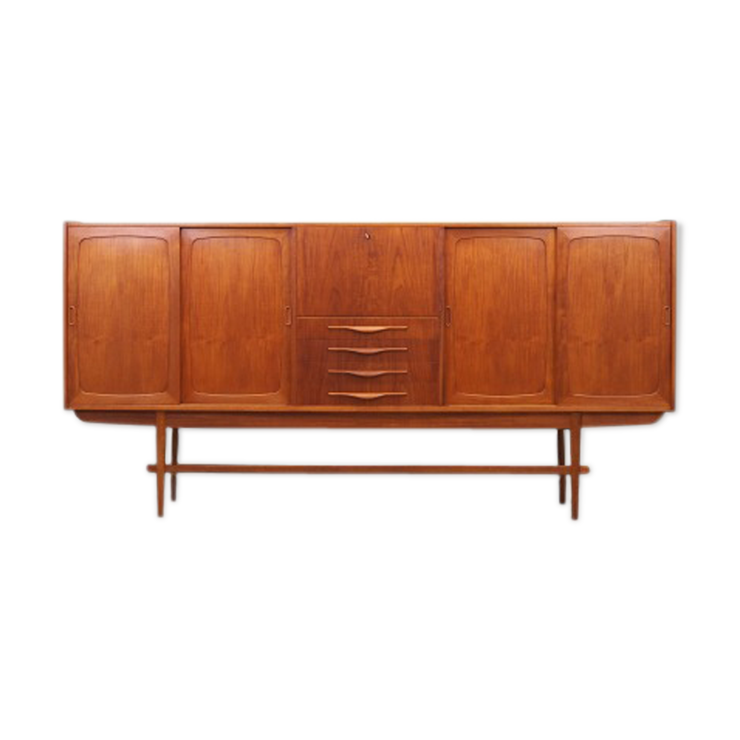 Panneau en teck, design danois, années 1960