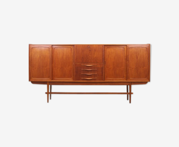 Panneau en teck, design danois, années 1960