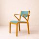 Set of 6 Kinnepards chairs in curved wood – Scandinavian design