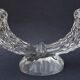 70s chiseled crystal chandelier duo