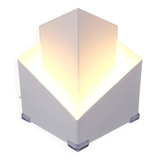 Modernist metal lamp by SCE, France 1950