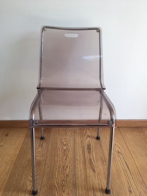 Set of 4 plexiglass chairs
