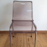 Serie 4 chaises plexis