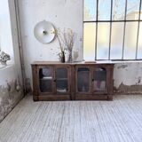 Enfilade display cabinet, solid oak, 1920.