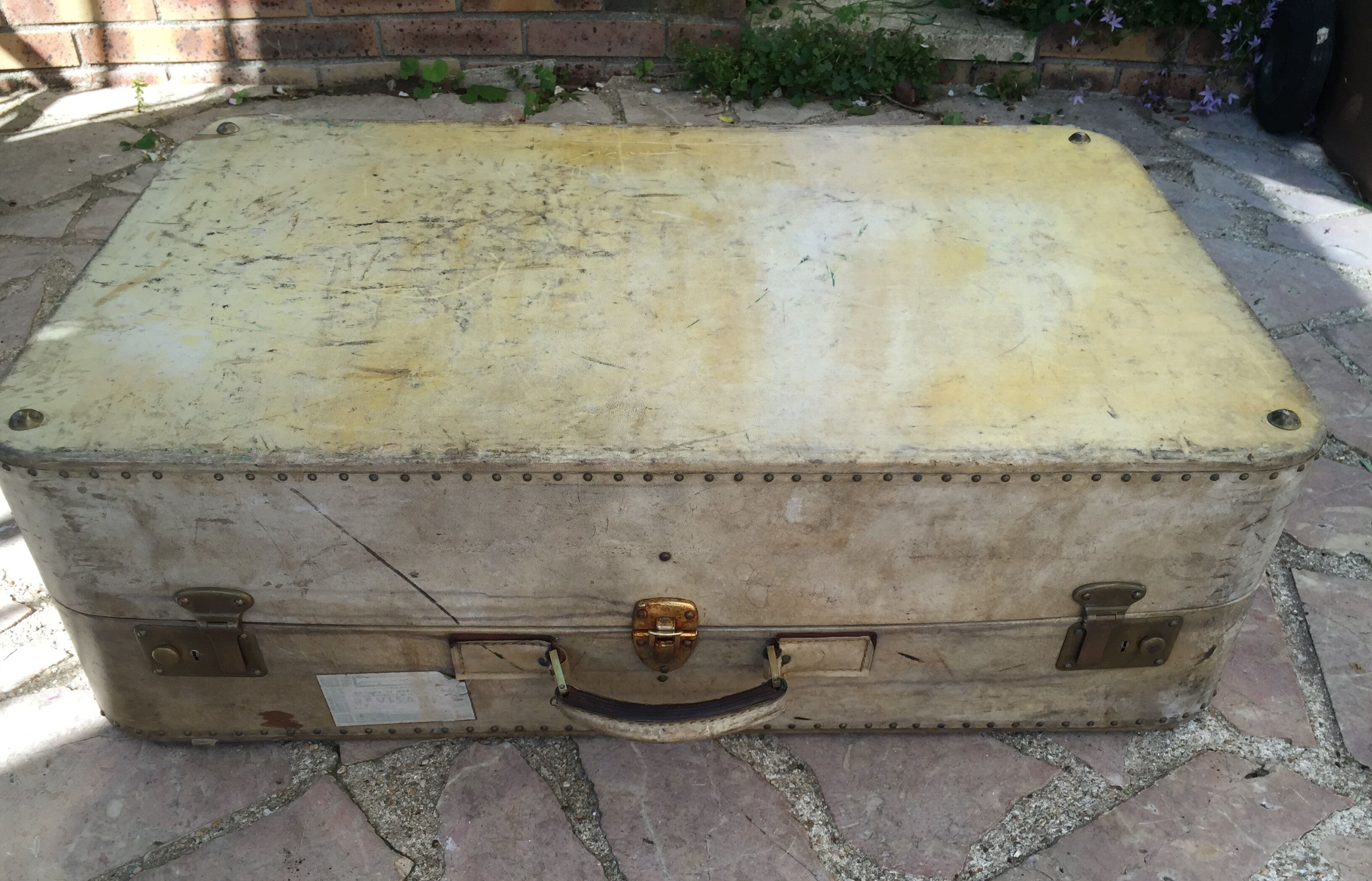 Large old cabin trunk