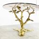 Vintage brass coffee table, 1970s