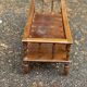 1970s carved solid wood planter