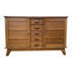 Buffet en enfilade René Gabriel en chêne 1950