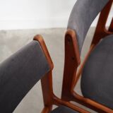 Set of six teak chairs, Danish design, 1960s, production: Denmark