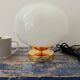 White opaline table lamp electrified to nine