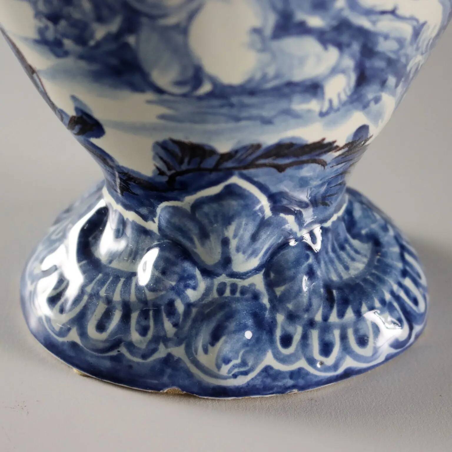Ancient triptych of vases Giuseppe Mazzotti Albissola 20th Century