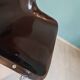 4 Vintage Space Age Chocolate Brown & Chrome Chairs 1970