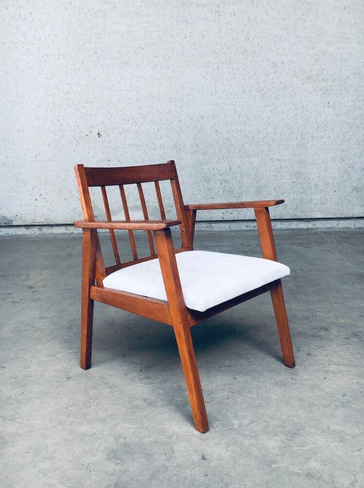 Mid-Century Modern Dutch Armchair Set, Netherlands, 1950s, Set of 3