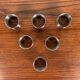 Set de 6 rond de serviette en inox