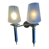 Chic frosted glass wall light