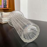 Scandinavian vase vintage pressed glass