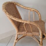 Vintage wicker and rattan chair