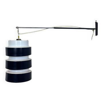 Mid-century adjustable wall lamp designed by Josef Hurka for Napako, 1970s