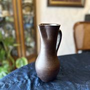 Glazed terracotta pitcher stamped jean dubost