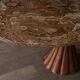 Oval onyx marble dining table by Angelo Mangiarotti, Italy, 1970s
