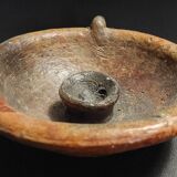 Handheld terracotta candlestick Africa mid-20th century