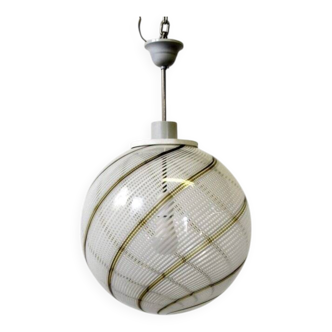 Murano glass pendant attributed to Venini, Venice, Italy, 1950s.