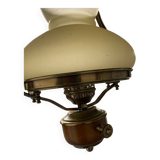 Opaline glass pendant light