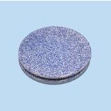 Two blue speckled plates