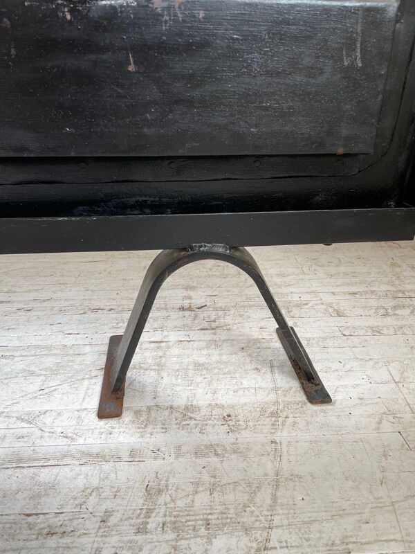 Pare-feu fonte et céramiques années 50