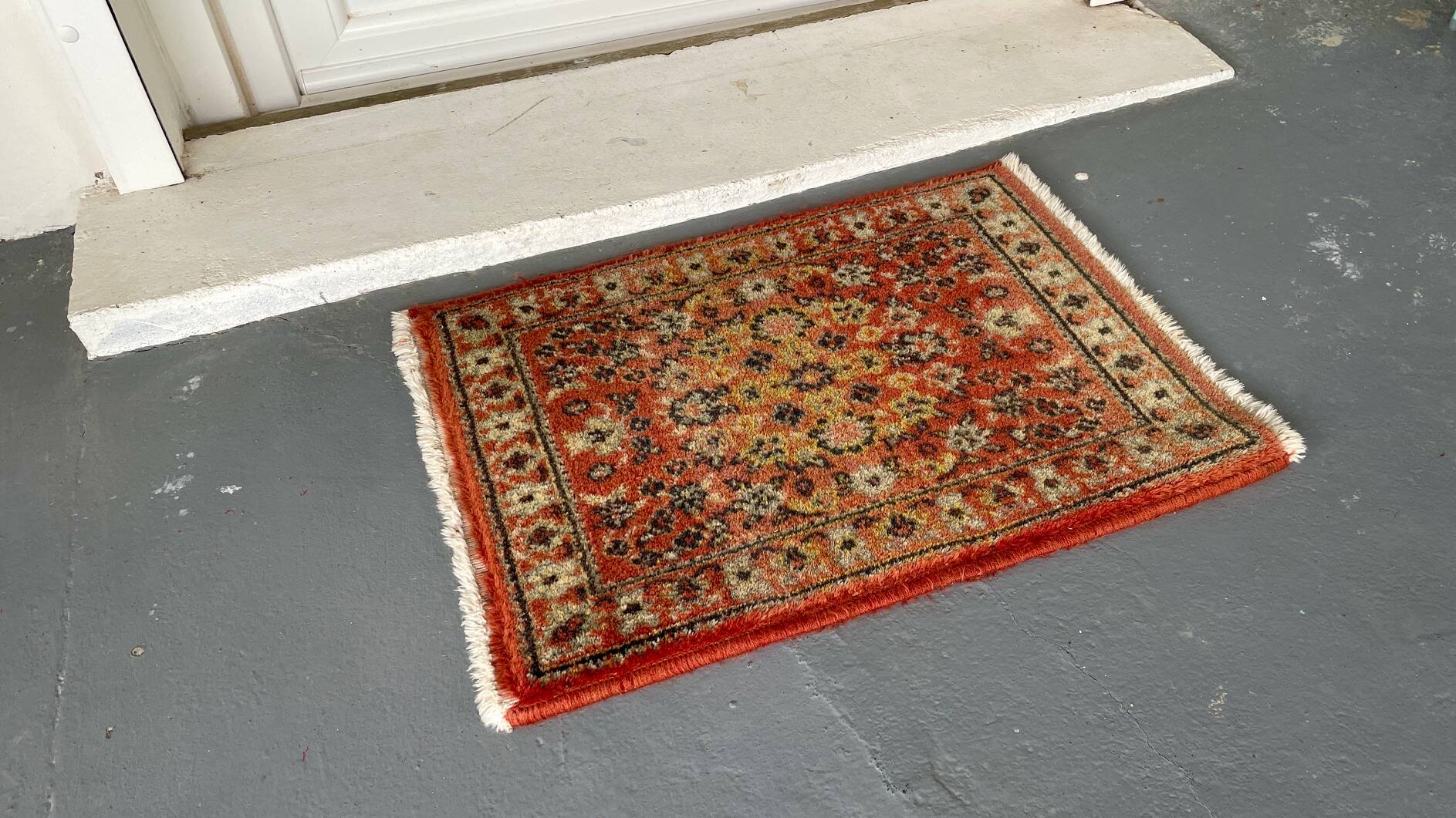 Vintage virgin wool rug