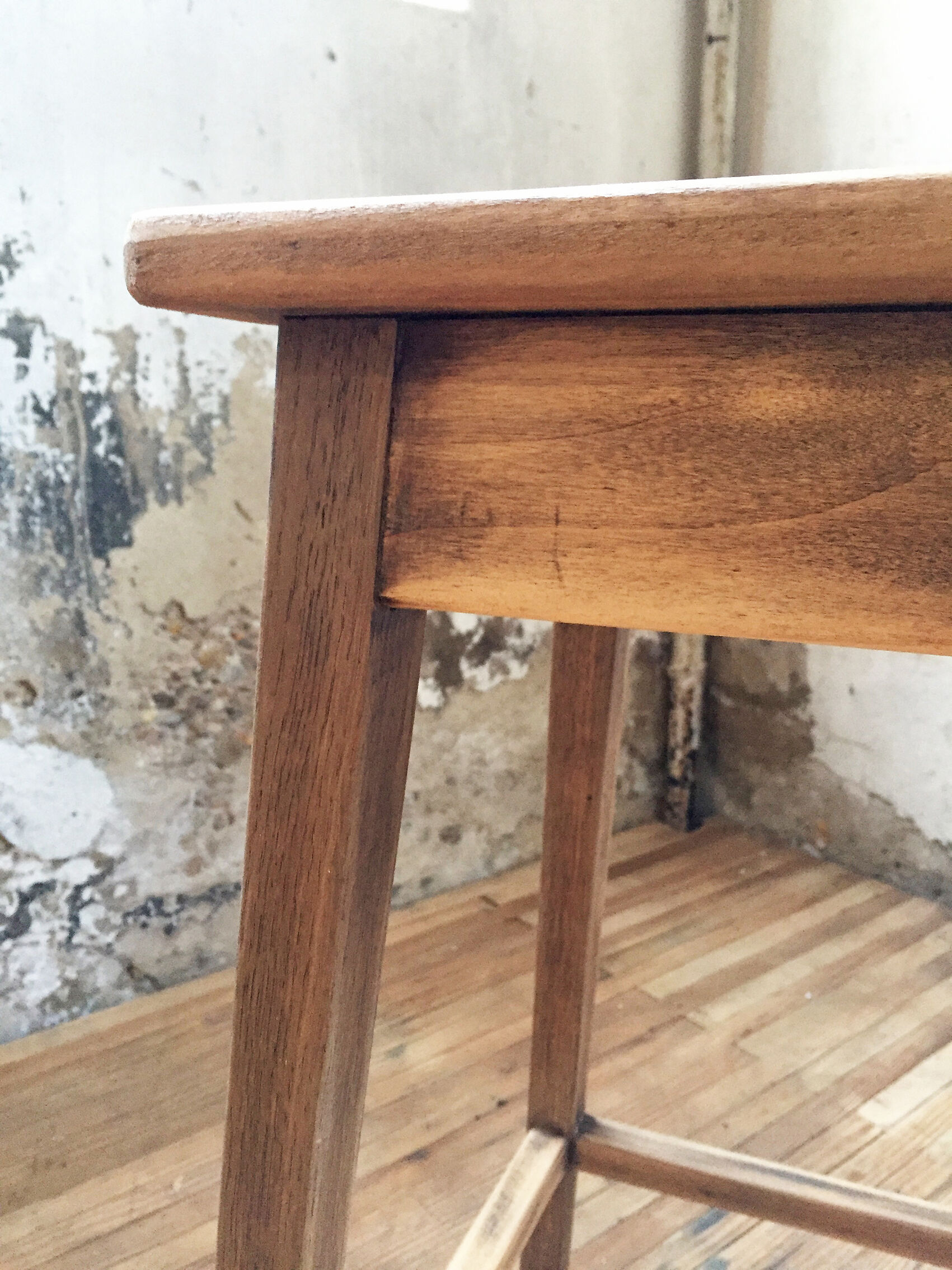 Oak workshop stool