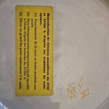 2 plates Signed Martres Tolosane Bird