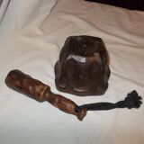 Mortar wooden pestle