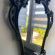 Black wood mirror
