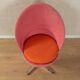 Cone chairs by Verner Panton for Gebrüder Nehl, original pink and orange upholstery, set of 2