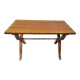 Table basse style bateau en acajou blond