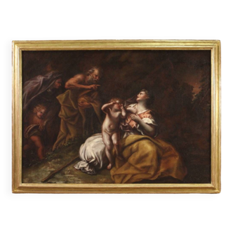 Tableau du XVIIe siècle, Abraham renvoyant Agar et Ismaël