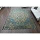 1960s Vintage Persian Handmade Wool Cotton Brown Area Rug 278x354