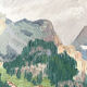 Oil painting landscape mountain 1933