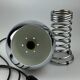 60s 70s table lamp ball lamp spring chrome metal space age design