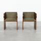 Pair of Swedish modern armchairs, Sweden, 1940s