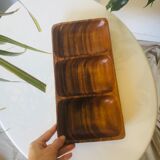 Danish teak aperitif tray