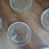 Set of six vontahe glass bottle rest