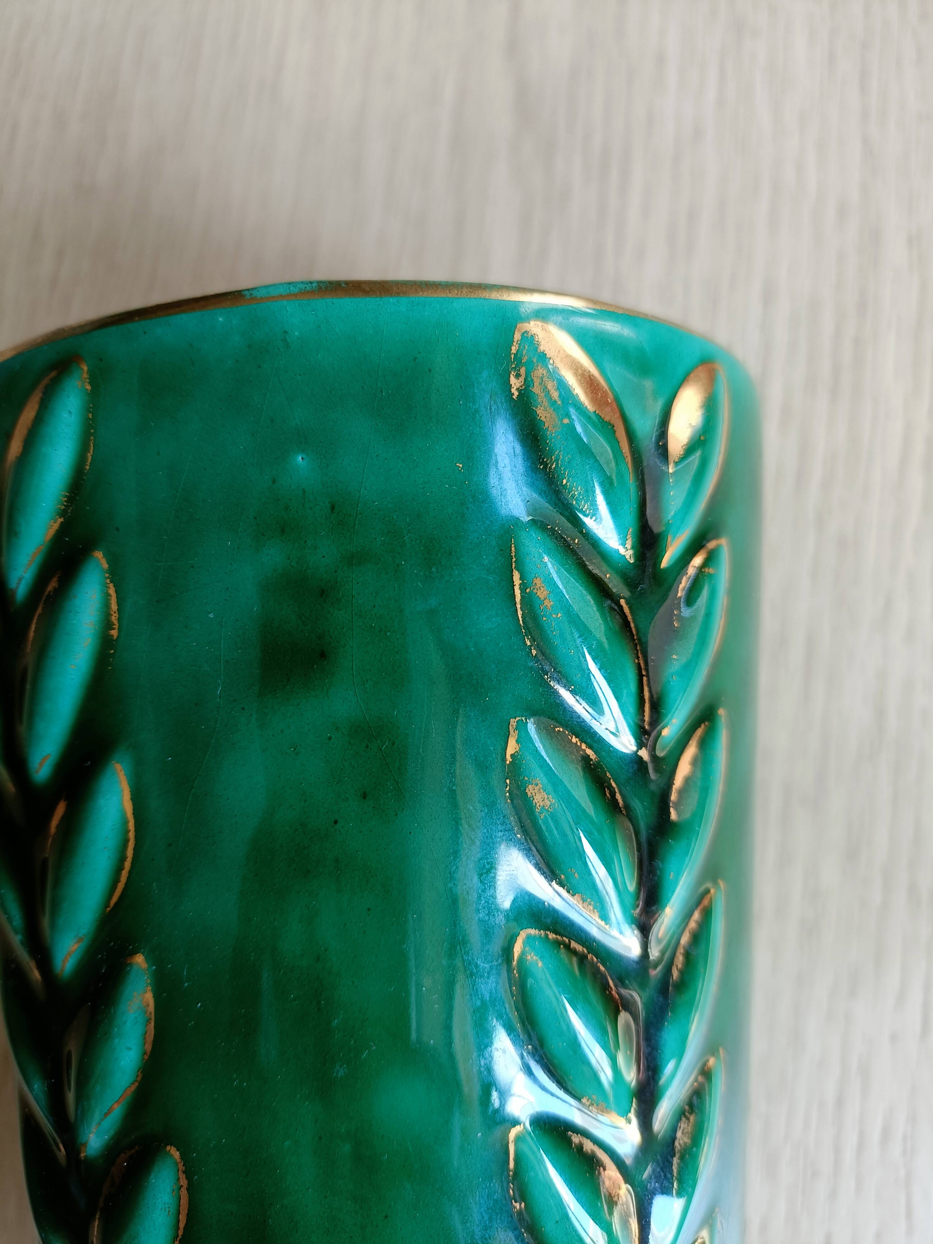 Vintage vase St Clément signed B. Letalle