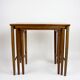 Mid Century Nesting Table by Opal, Set of 3, Walnut furniture