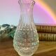 Beveled glass soliflore vase